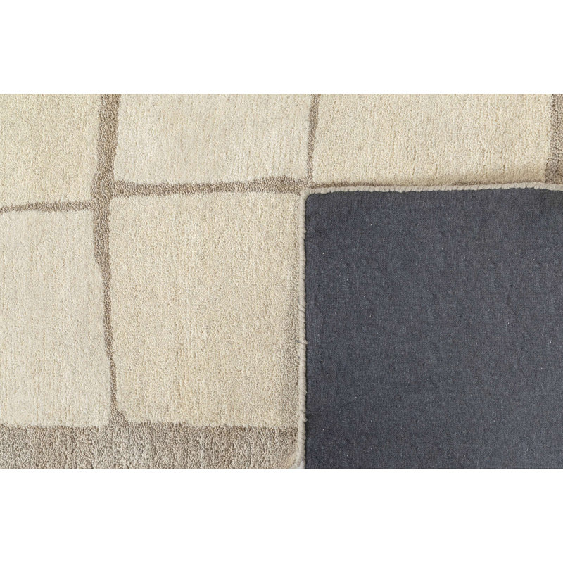 Hand Tufted Wool Painterly Indoor Area Rug, Rectangle 7'6" x 9'6"