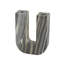 Porte-bougie abstrait en U Etha et marbre gris-1474323831-1474323830