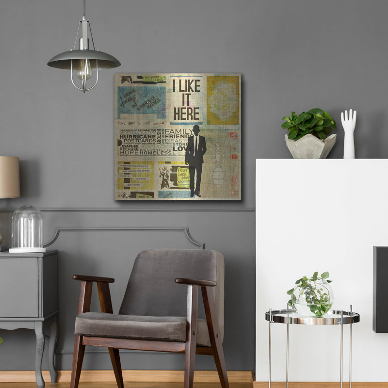 «I Like It Here» par DB Waterman, H 24 po x l 24 po