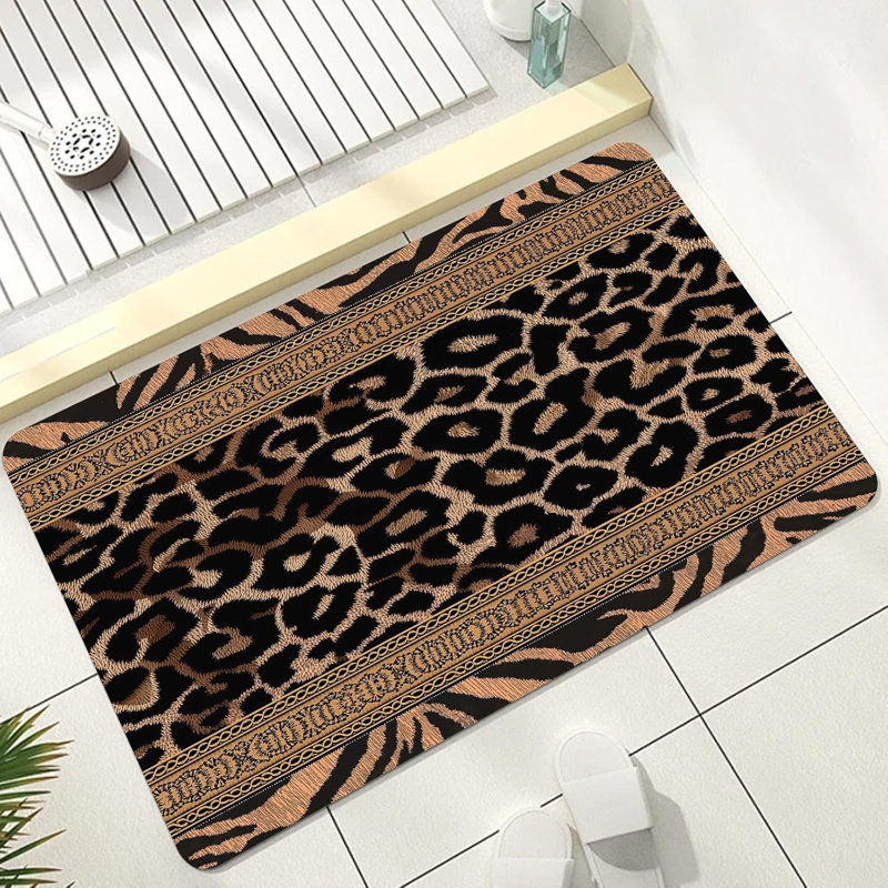 Tapis de salle de bain Cheetah & Zebra