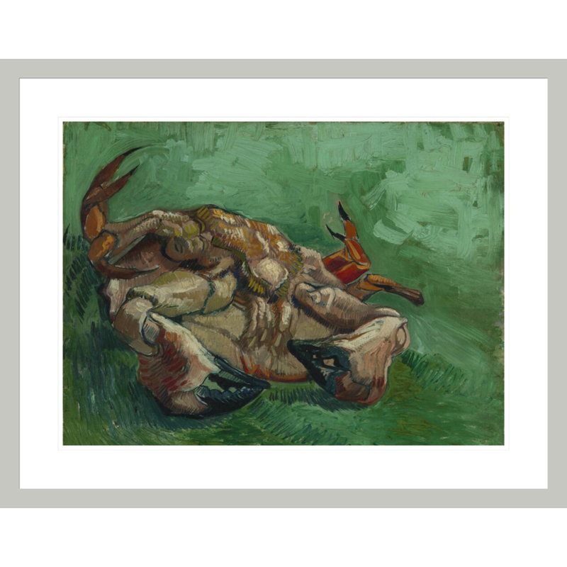 Un crabe sur le dos par Vincent Van Gogh - Impression sur toile, 23,37 po H x 29,5 po L