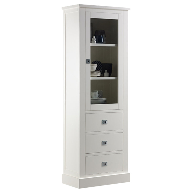 Lugenia 546.1cm H x 190.5cm W Standard Bookcase, White, White