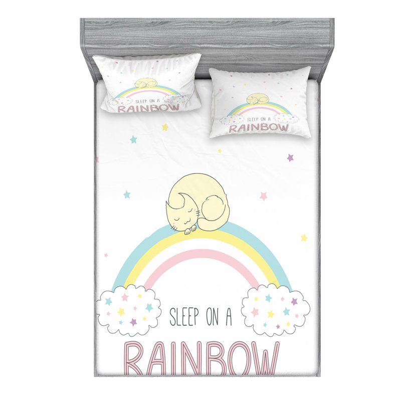 Microfiber Sheet Set, Queen Sheet Set with Fitted Sheet