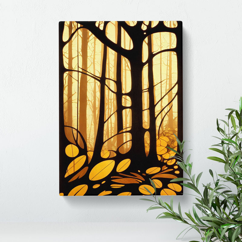 Forest Floor - Wall Art, 50cm H x 35cm W x 3cm D, Wrapped Canvas
