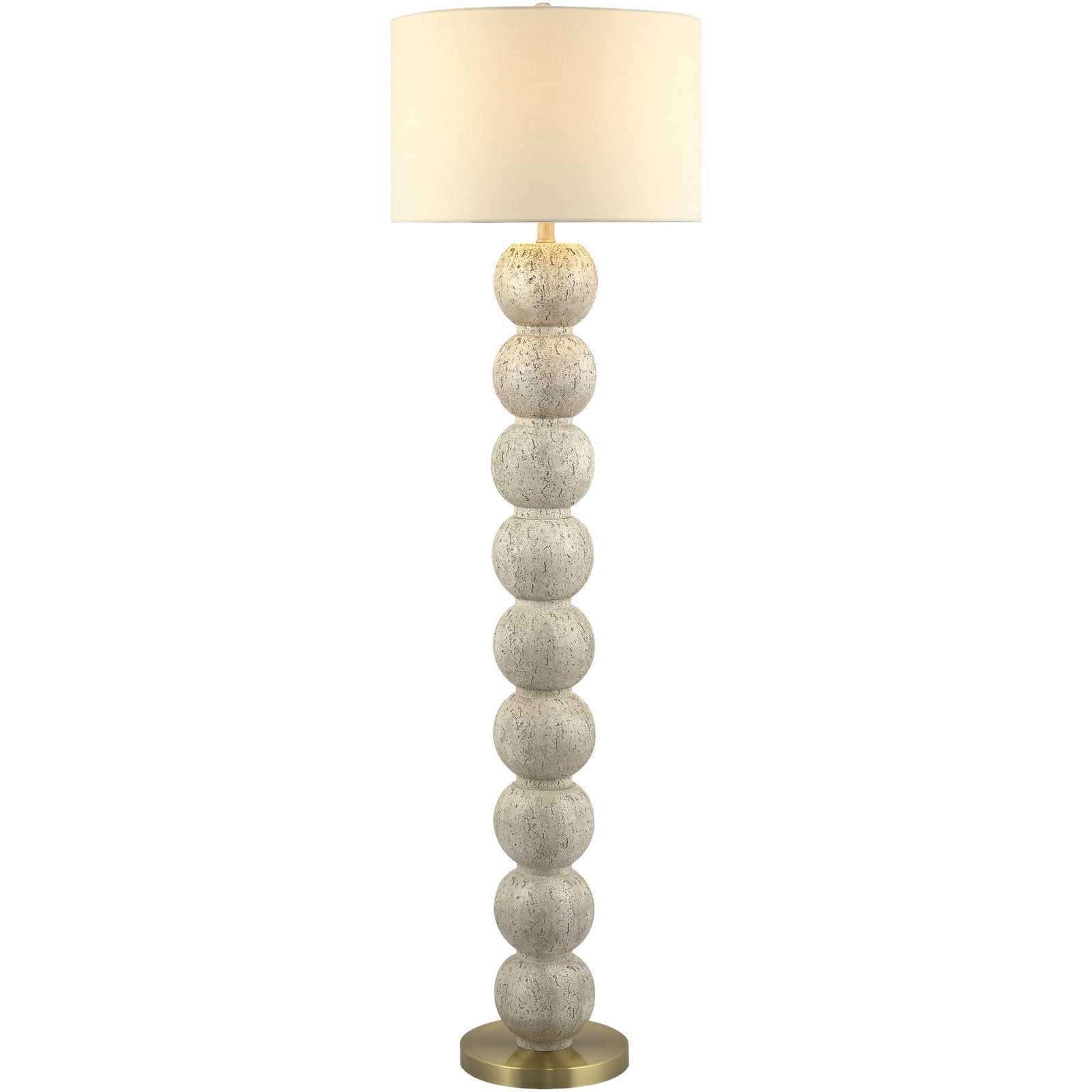 Kee 62'' Floor Lamp, Cream