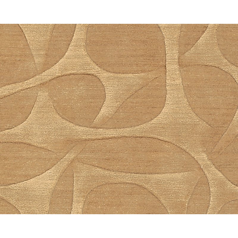 Molecular Wool Geometric Area Rug in Gold, Rectangle 6' x 9'