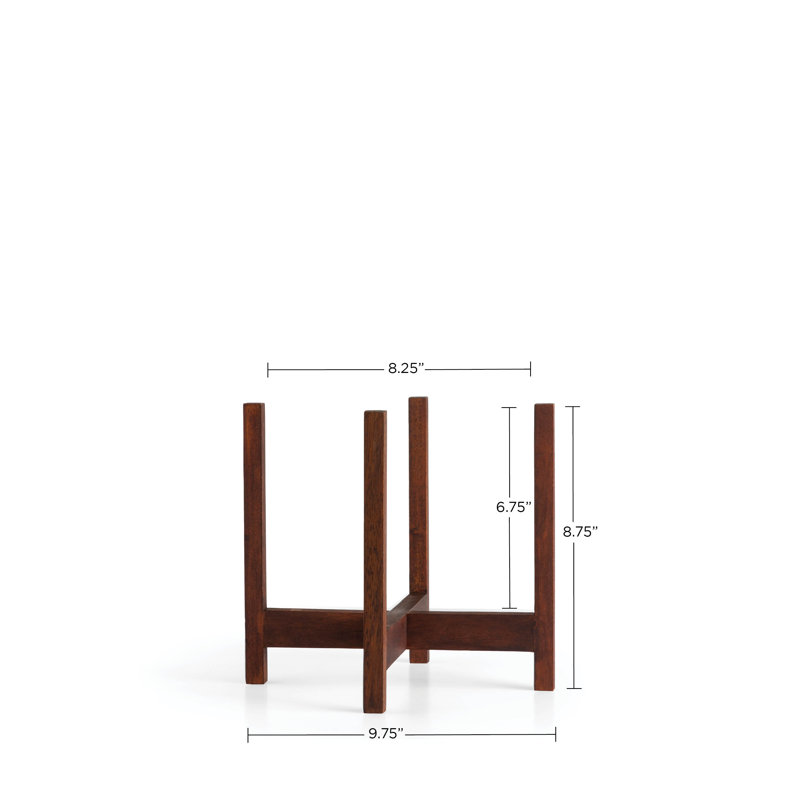 Support pour plante Luders, Acajou foncé, H 9 po x l 10 po x P 10 po