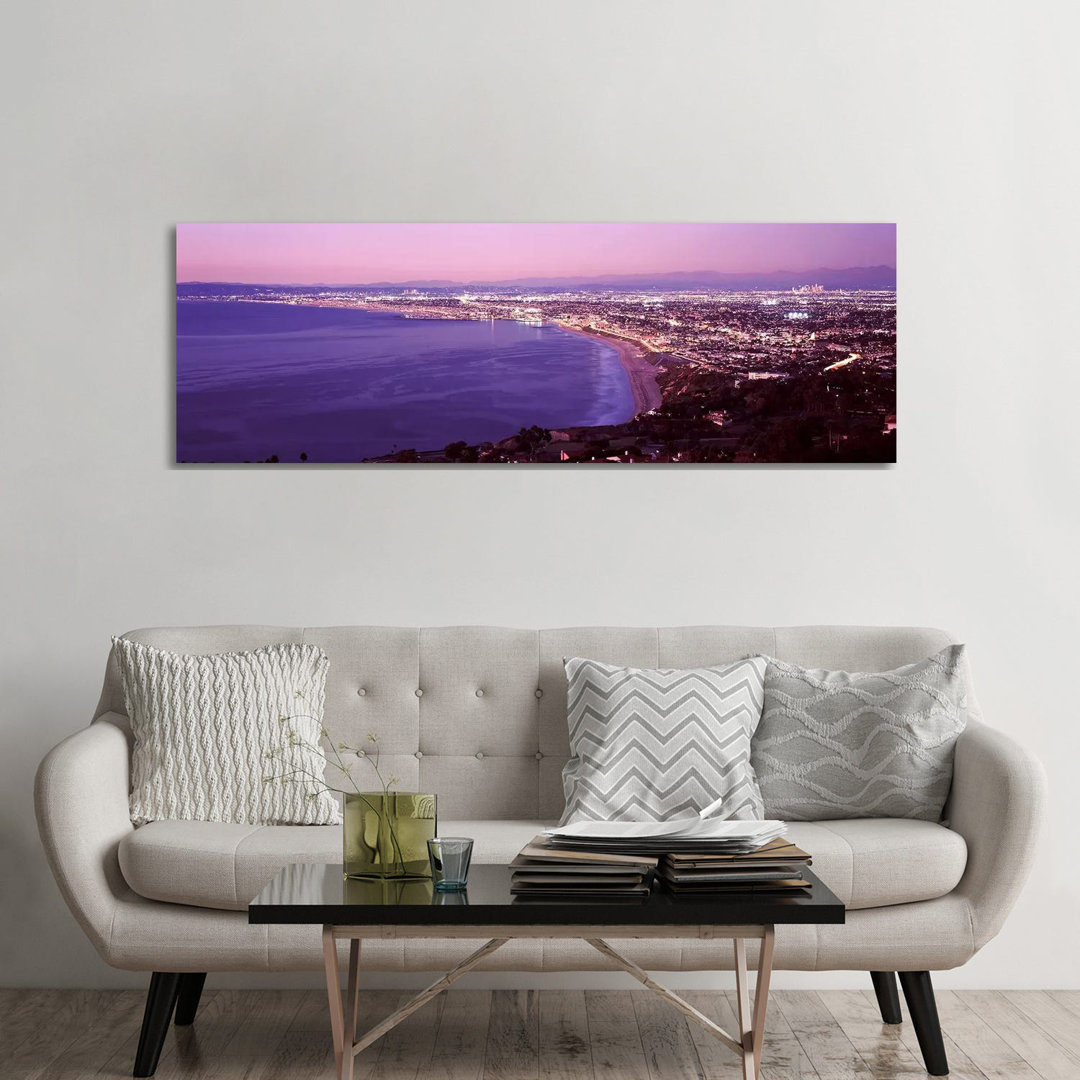 View Of Los Angeles Downtown, California, USA by Panoramic Images - Wrapped Canvas Panoramic Print