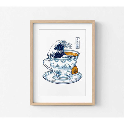 Japanese Kanagawa Print: Iconic Wave Artwork