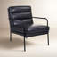 Keeley 23.5" W Top Grain Leather Armchair-1421850148