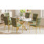 Ensemble de chaises de salle à manger en velours - Chaises de salle à manger tissées avec pieds en métal - Chaise d'appoint rembourrée moderne pour salle à manger, cuisine, meuble-lavabo et salon-2112837055-2102327083-2102326647