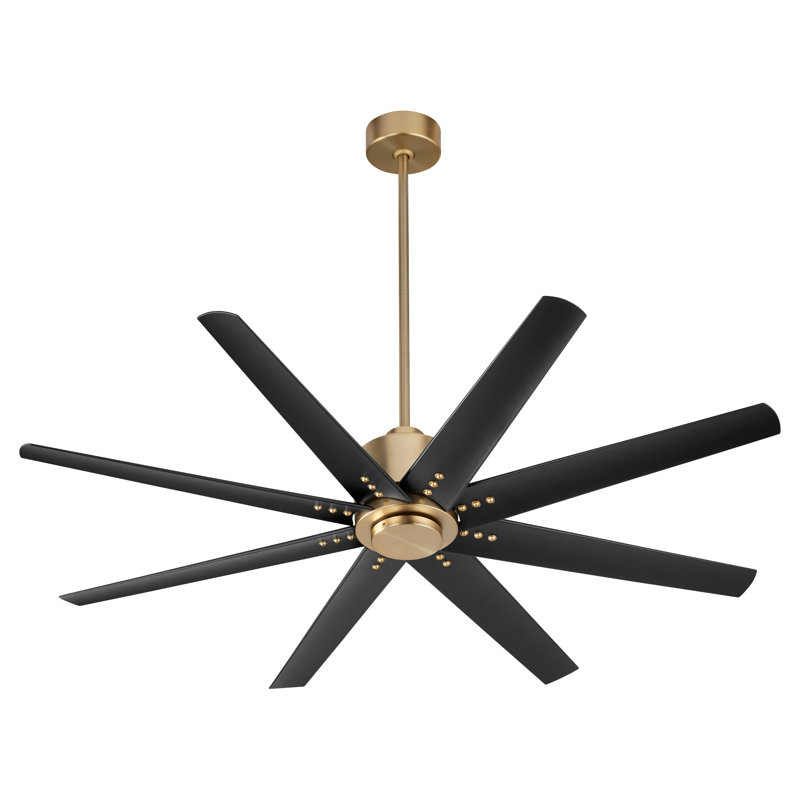 Rockingham 56'' Ceiling Fan, Gold/Black