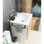 Single Bathroom Vanity with @Solid + Manufactured Top