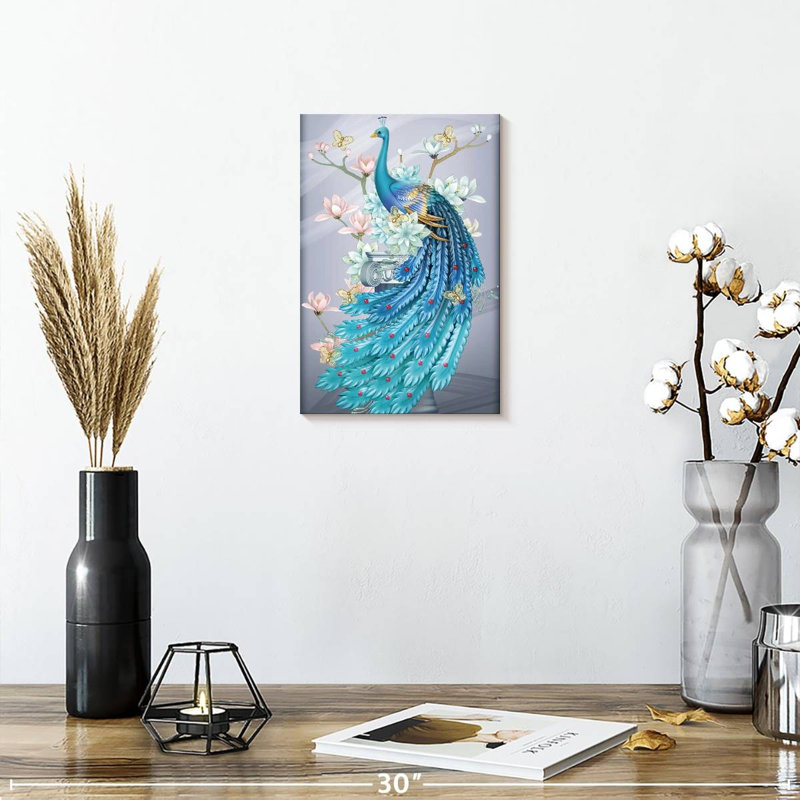 Brampt Mythical Blue Phoenix, 12" H x 8" W