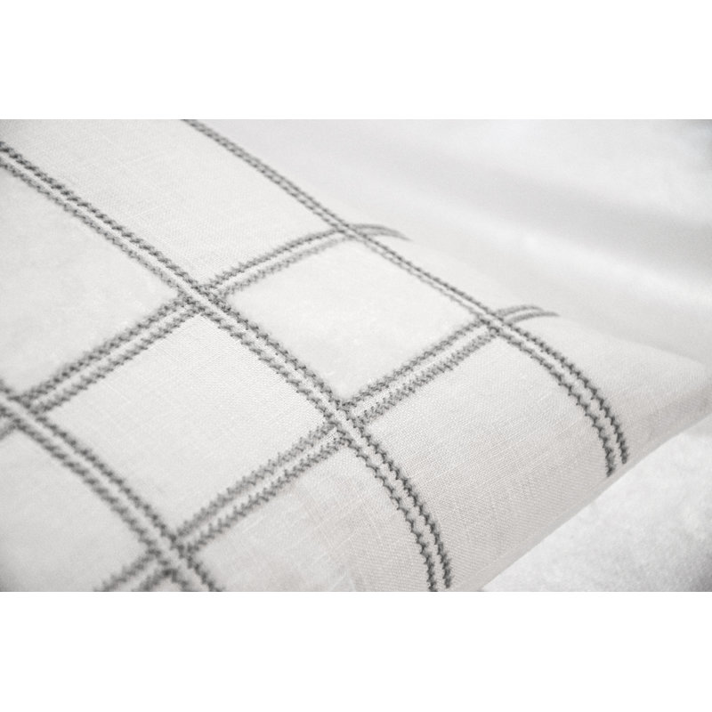 Rad Reversible Throw Pillow, 22"H x 22"W, Square, White Gray