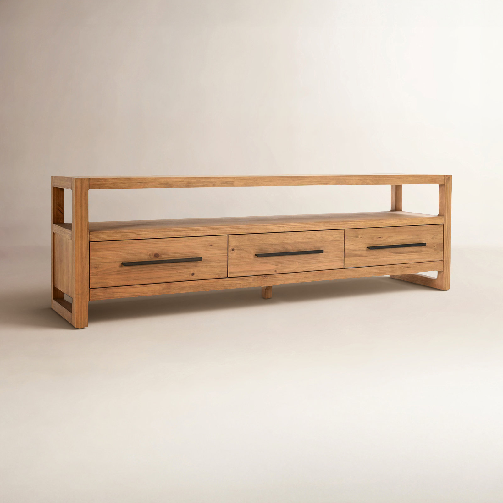 Modica Pine TV Stand, Natural