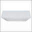 Console moderne incurvée avec 3 tiroirs à fermeture en douceur et 2 tablettes ouvertes, base en bois massif, table de vestibule pour vestibule, blanc-130085138-130085139-130085133