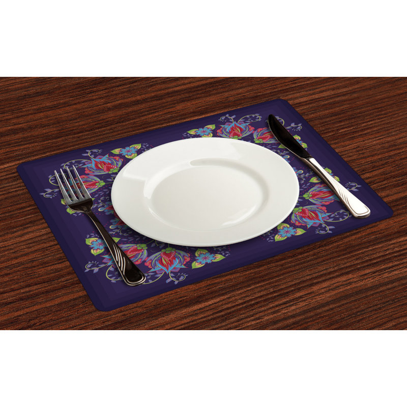 Polyester Abstract Rectangle Placemat