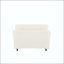 Canapé en chenille de 51,2 po avec coussins-2145702829