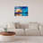 Elegant Decorative Tempered Glass Painting, 19.7 x 27.6 Inches | 100% Tempered Glass, Thickness: 0.16 Inches | Perfect for Home Decor, Living Room, and Office | Stunning Art Piece with Modern Aesthetic