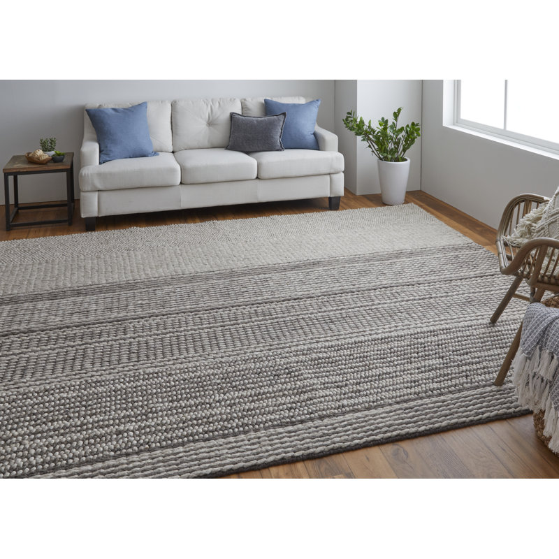 Hamden Modern Stripes, Beige/Brown Area Rug, Rectangle 3'6" x 5'6"