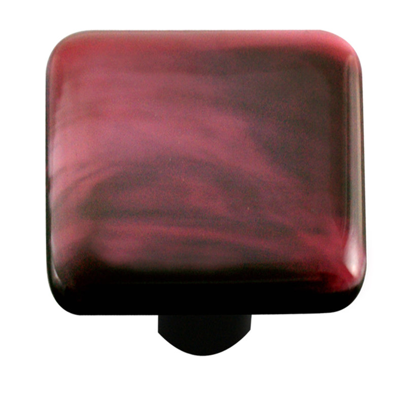 Bharat 1 1/2" Length Square Knob, Black