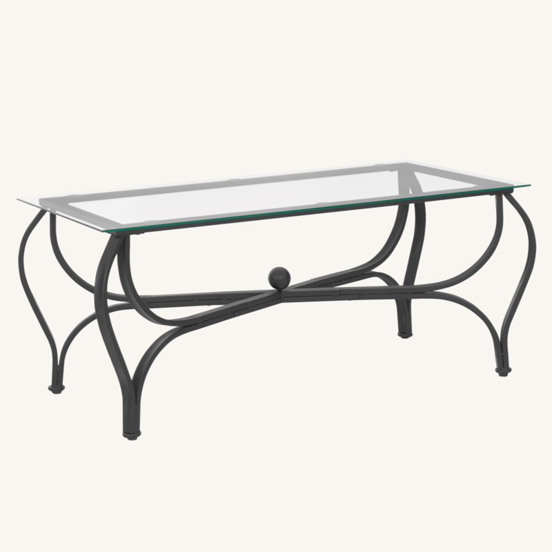 Table basse 3 pièces en verre trempé