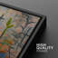 Art mural abstrait, ensemble de 2 reproductions d'art encadrées sur toile-118759480-118759482