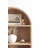 Wood Arched Wall Storage Shelf