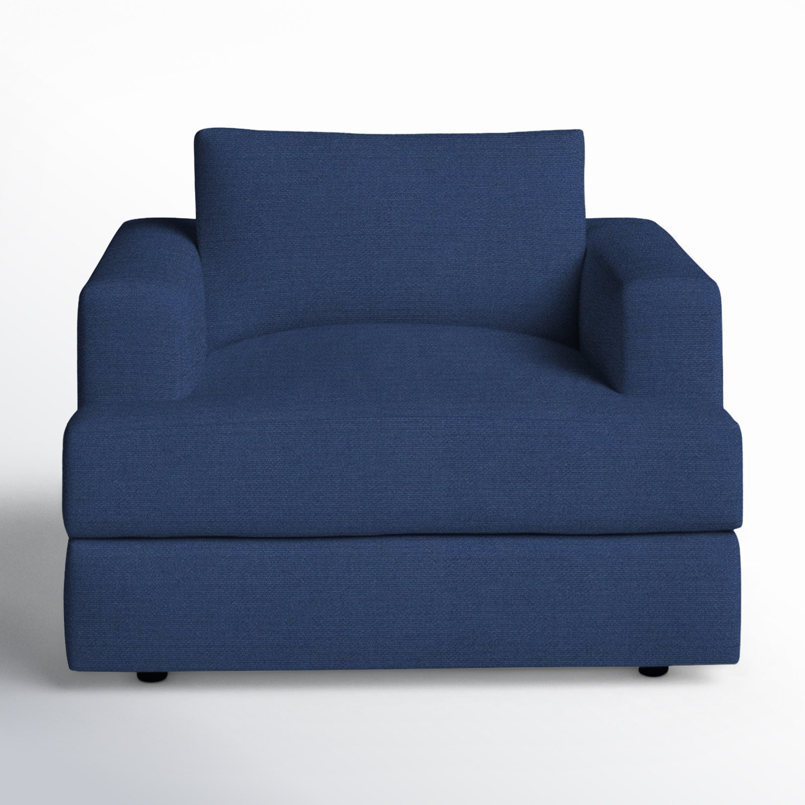 Cayden Upholstered Accent Chair, Canvas Navy Sunbrella® Canvas