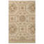 Tapis oriental en laine noué à la main en ivoire / or-78948142