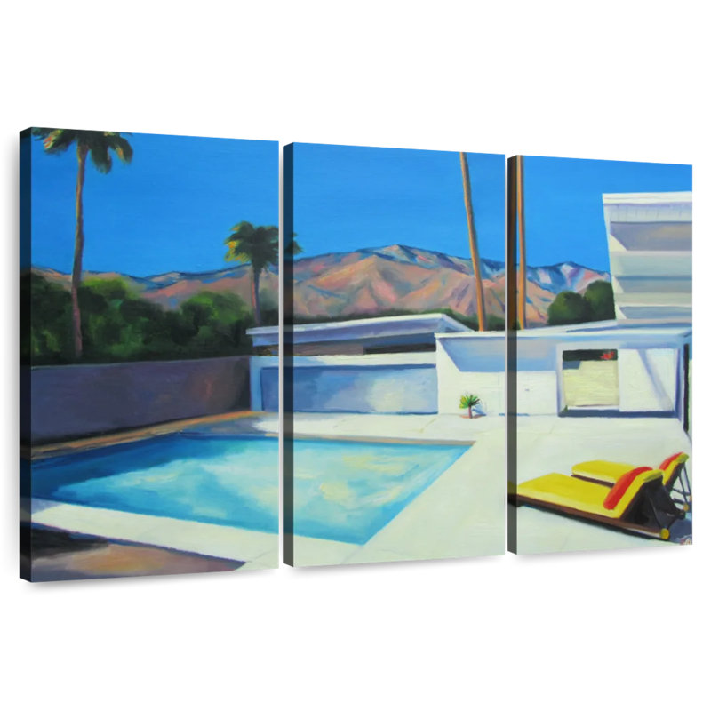 Lilie By The Pool II, 36" H x 57" W