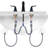 Widespread 2-handle Bathroom Faucet with Drain Assembly-56206188