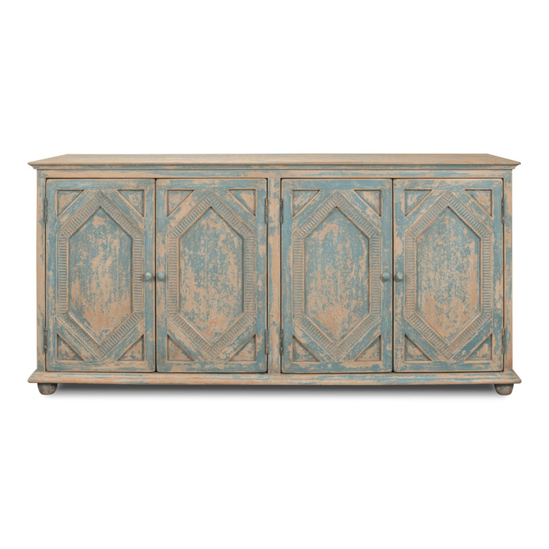 75'' W Sideboard, Blue/Blue