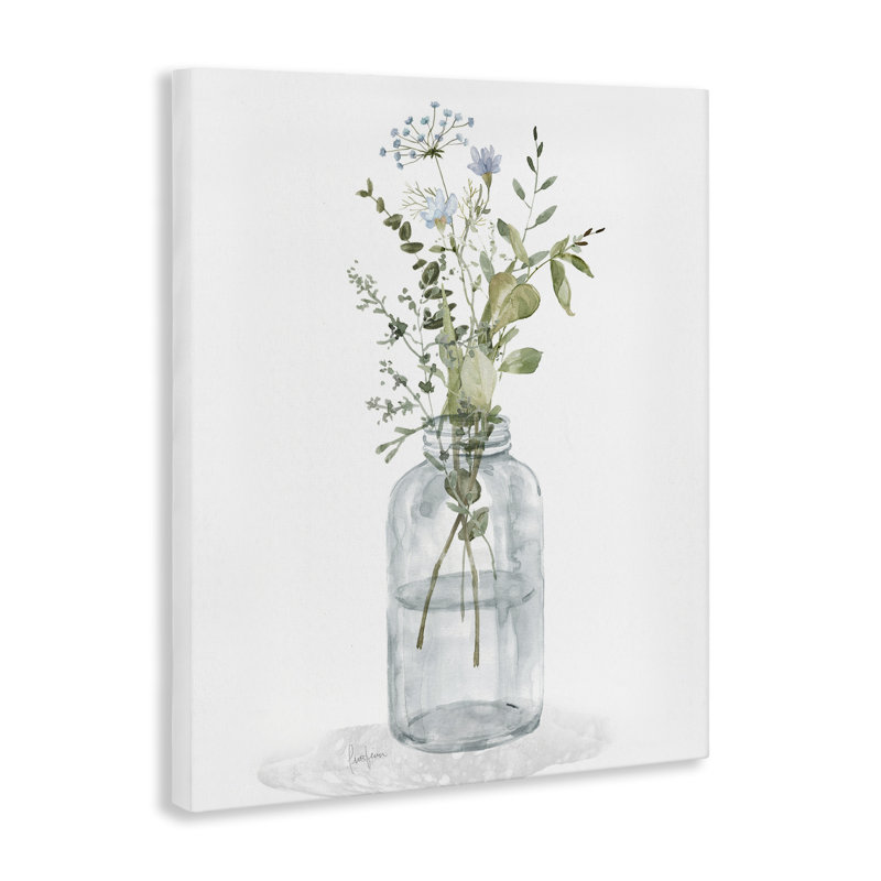 "Baby's Breath Herb Jar", art mural par Livi Finn, H 48 po x l 36 po
