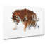 Mother Tiger & Cub In Winter In Abstract - Wrapped Canvas Painting-55308141
