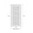 Quadro Frosted Glass Standard White Door with Installation Hardware Kit-50039541