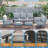 8 PCS Outdoor Metal Conversation Set For 9 Person-486941172
