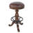 Summer-Louise Swivel Upholstered Counter Stool with Solid Wood Frame