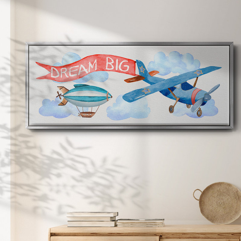 Rêve grand avion - toile encadrée