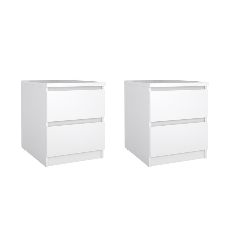 Scottsdale 2 Drawer Nightstand - Set Of 2, White