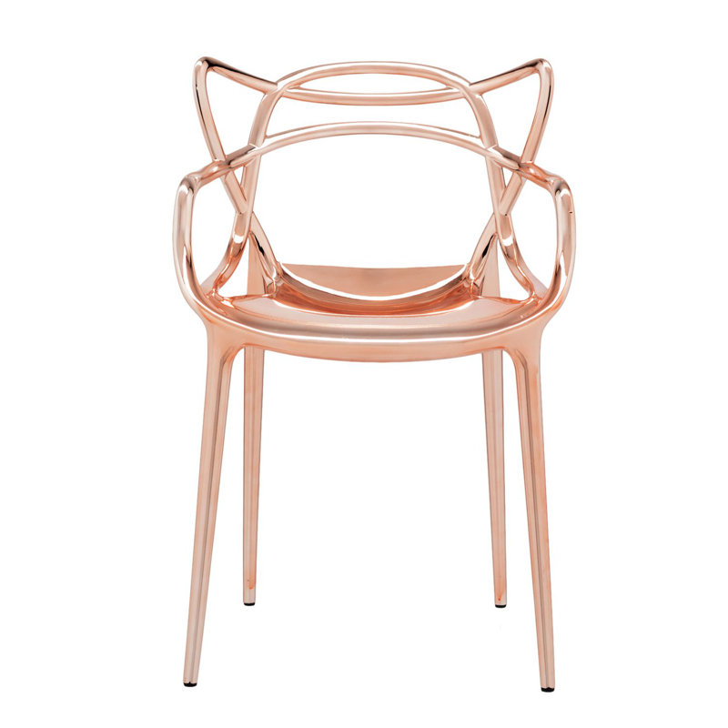 Fauteuil en métal Master, Cuivre