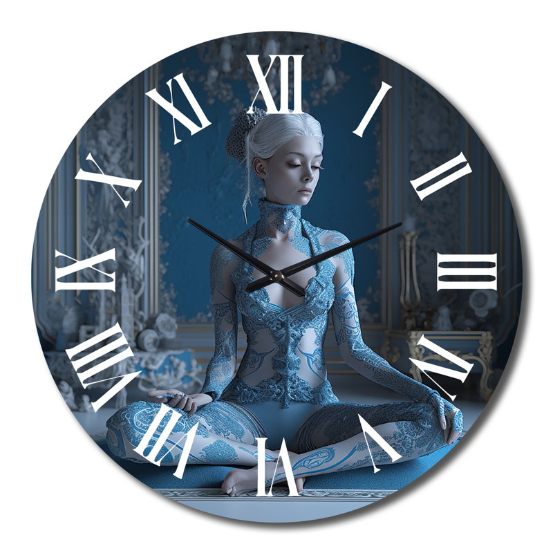 Horloge murale spirituelle Yogini, Grand