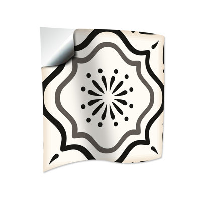 4'' W x 4'' L Vinyl Peel and Stick Mosaic Tile