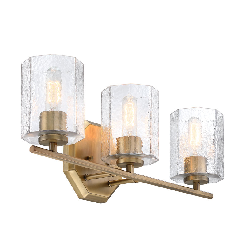 Aloisio - Dimmable Vanity Light, Old Satin Brass, 3
