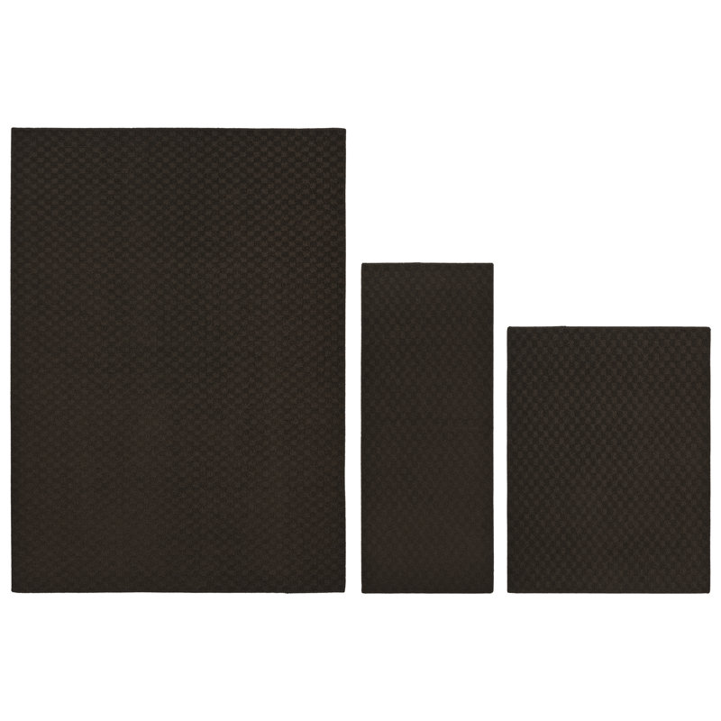 Rectangle Resa 5'x7', 3'x4', 24"x60" Area Rug with Non-Slip Backing