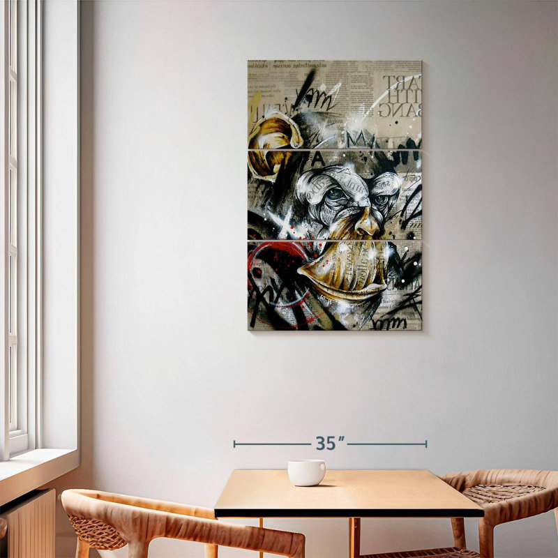 Brampt Abstract Enlightenment, 57" H x 36" W