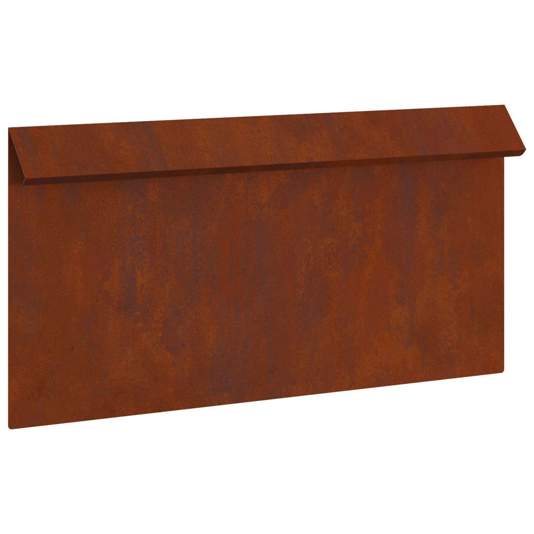 25cm H x 50cm W Weathering Steel Hardware