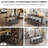 4 - Person Counter Height Dining Set, 70'' Pub Bar Table Set With 4 Stools-391147735