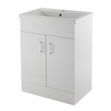 Single Bathroom Vanity with Integrated Vitreous China Basin